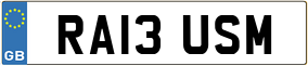 Trailer License Plate